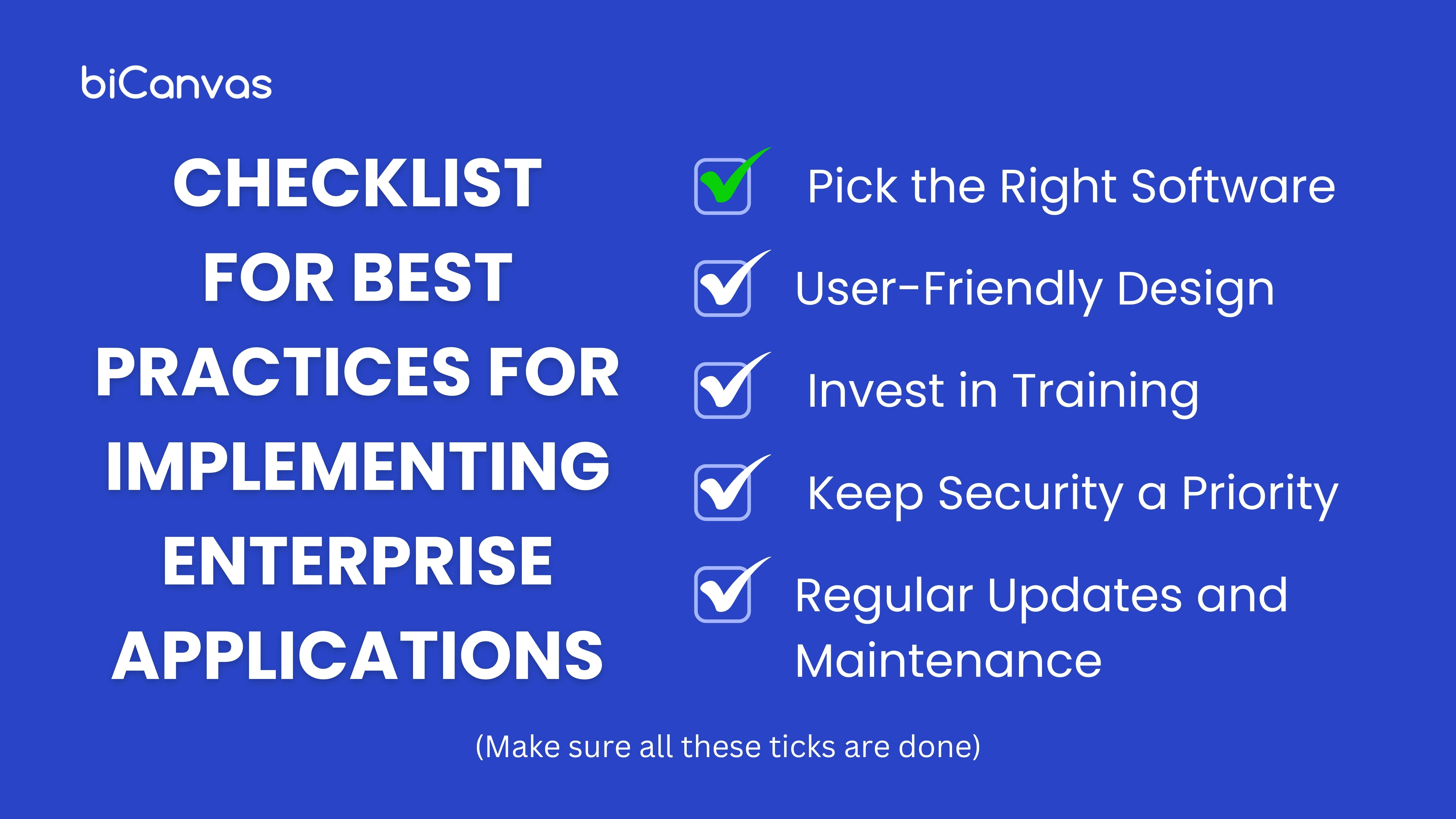 Best Practices for Implementing Enterprise Applications
