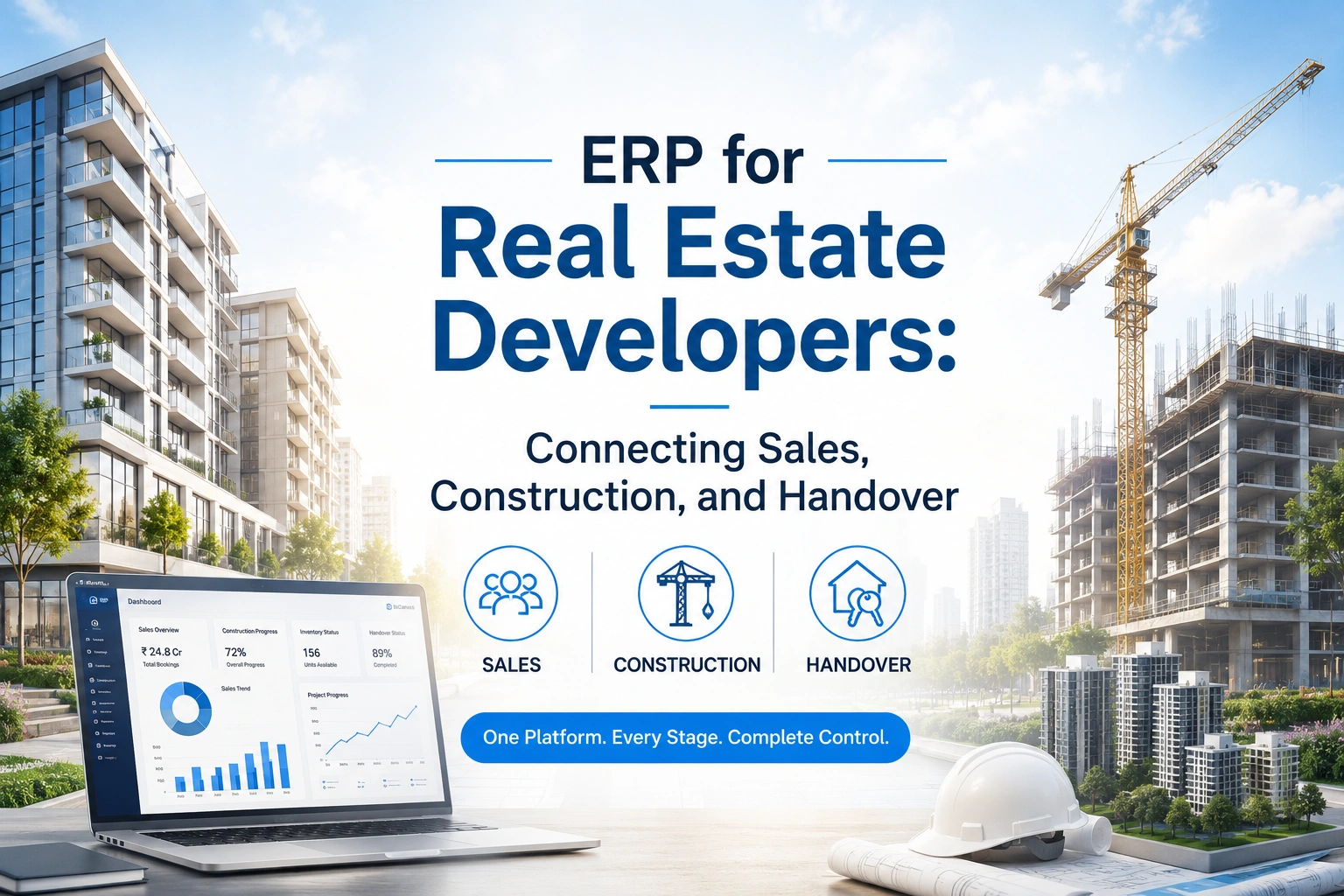 ERP for Real Estate Developers: Connecting Sales, Construction, and Handover