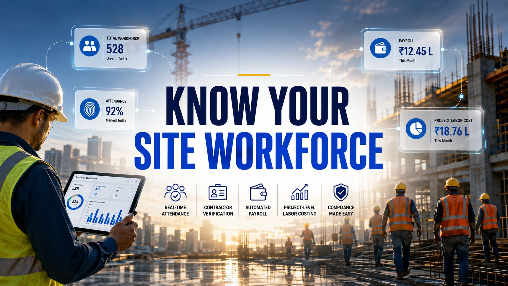 Construction Labor Attendance and Payroll Software: Fixing the Site Workforce Blind Spot